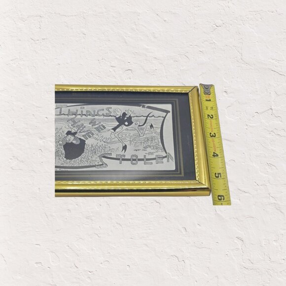 Vintage Antique Framed Thomas Theodor Heine Print Simplicissimus - Picture 4 of 9